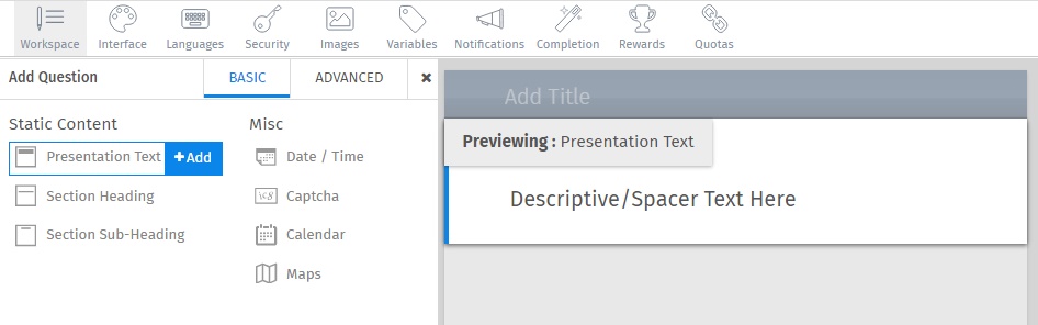 Survey Software Help Image